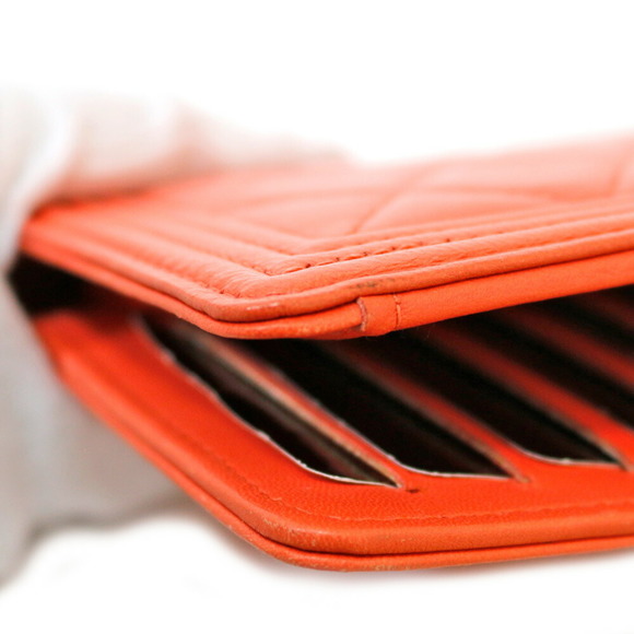 CHANEL Boy Lambskin Purse Ladies - Picture 9 of 10